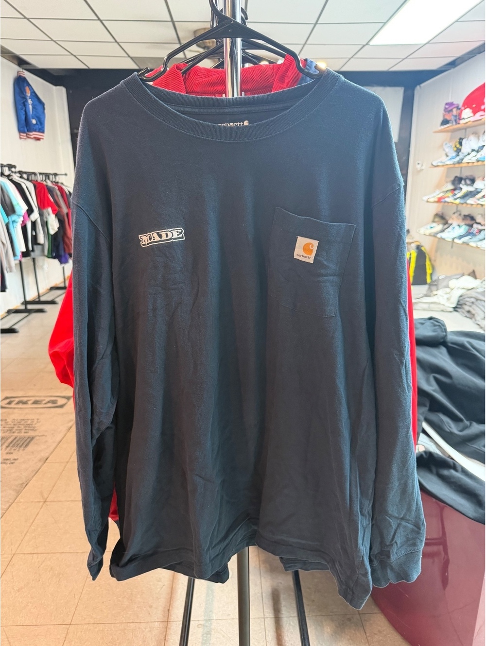 Carhartt long-sleeve pocket t-shirt  "MADE" Size Xl